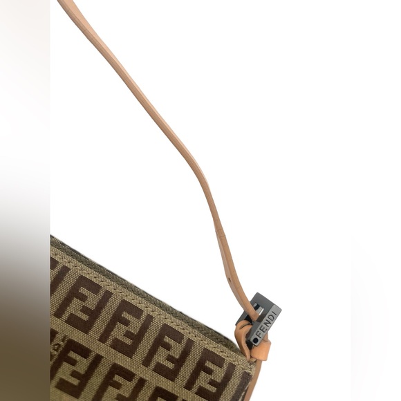 ✨SOLD✨Fendi Brown Zucchino Shoulder Bag - Picture 3 of 6